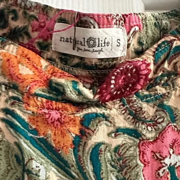 NATURAL LIFE Berkley Maxi Dress Pink Floral Women’s Small Casual Boho Flowy - Picture 4 of 8